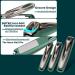 Nail Clippers Set - 3 Pack Stainless Steel Fingernail & Toenail Clippers for Men and Women - Ultra Sharp & Sturdy Nail Cutter with Catcher - Suitable for Thick Toe Nails - Buy Online on GoSupps.com