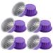 Beaupretty 10st bowl to melt wax round aluminum wax melting shell mini tools for growing body hair wax warmer pot violet replace wax spellets aluminum foil 6.3x6.3 cm