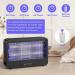 Electric Bug Zapper - 3500V Double-Sided Grid, 2-14H Timer, Remote Control - Indoor & Outdoor Insect Killer with UV Light for Patio & Home - Includes 2 Extra Bulbs - Buy Online on GoSupps.com