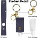 10PCS Hand Sanitizer Holders - 30ML Leather Keychain Cases for Travel Toiletries Shampoo & Lotion Bottles - Buy Online on GoSupps.com