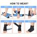 Best Ankle Brace for Men & Women | Blue Compression Sleeve for Sprained Ankle Support - Buy Online on GoSupps.com