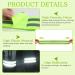 Fagent Double Reflecting Tapes Set - Elastic Reflector Strap with Velcro Fastener & Strong Strips for Hiking Cycling & Outdoor Jogging (Green) - Buy Online on GoSupps.com