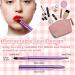 WLLHYF 3PCS Dual End Lip Brush Concealer Brushes Retractable Lipstick Eyeshadow Foundation Makeup Brush Travel Size Lipstick Brush With Cap(Gold/Purple/Black) - Buy Online on GoSupps.com