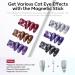 Modelones Cat Eye Gel Nail Polish 6 Colors Holographic 9D Cat Eye Glitter Gel Polish Black Red Purple Blue Silver Brown Nail Gel Polish with Magnet Soak Off Led Nail Gel DIY Salon - Buy Online on GoSupps.com