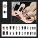 Justotry 24 Pcs Heart Fake Nails - Long Black French Press on Nails for Women | Pretty Ballerina Stick on Nails | Acrylic Coffin False Nails Medium with Glue for Nail Art - Buy Online on GoSupps.com