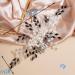 BERYUAN Bride Black Crystal Rhinestone Pearls Wedding Hair Comb Teardrop Crystal Rhinestone Hair Comb Pealrs Rhinestone Bride Headpiece Weddding Hair Accessories for Wedding Girls (black) - Buy Online on GoSupps.com