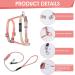 Adjustable Tiesome Cat Dishes with Leash & Collar Set - Color Gradient Kitten Dishes for Outdoor Walks (Orange & Yellow) - Buy Online on GoSupps.com