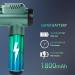 Percussion Massage Gun - Wireless Handheld Deep Tissue Muscle Massager with 6 Speeds & 6 Massage Heads - Quiet Brushless Motor - Light Green - Buy Online on GoSupps.com