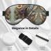 Feather Flower Eye Mask - Soft Adjustable Nighttime Comfort for Men & Women | International Shipping - Buy Online on GoSupps.com