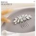 Jeairts Rhinestone Wedding Hair Comb - Silver Crystal Bridal Headpiece for Women and Girls - Buy Online on GoSupps.com
