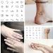 Tattoonova 8 Sheets Temporary Arrow Tattoos for Men and Women - Black Line Body and Face Sleeve - Party Favors, Adults Fake Tattoos - Buy Online on GoSupps.com