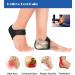 Plantar Fasciitis Heel Cups - Adjustable Heel Protector for Pain Relief - L(7-12UK) Black - Buy Online on GoSupps.com