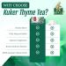 KUKER Thyme Tea - Herbal Tea Bags with Fresh Dried Thyme Herbs Calming Bedtime Tea Thyme Dried Tea for Relaxation Cold Infusion Tea Bags Soothing Flavor Easy Brew - 20 Tea Bags 30g - Buy Online on GoSupps.com