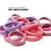 Basic Sense Gym Hair Ties - Unique Soft Jersey Bobbles Strong Hold Seamless Elastics Metal-Free for Active Lifestyles Pink - Buy Online on GoSupps.com