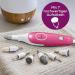 Beurer MP 44 Manicure/Pedicure Set - Electric Nail Care with 7 Attachments & LED Light - Pink - Includes Manual Nail Set & Storage Bag - Perfect for Home & Travel - Buy Online on GoSupps.com