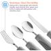 Special Supplies Adaptive Utensils (4-Piece Set) - Weighted Non-Slip Handles for Hand Tremors, Arthritis, Elderly use - Stainless Steel Knife, Fork, Spoons - Gray - Buy Online on GoSupps.com