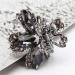 Winwinfly Vintage Flower Hair Claw Clips for Women | Black Rhinestone Hair Clip for Wedding Party Bridal School & Office - Gray A - Buy Online on GoSupps.com