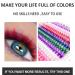 Uranian Colored Lash Clusters - 240pcs DIY Eyelash Extensions | 6 Color Mixed 14&16mm D Curl for Women & Girls - Buy Online on GoSupps.com