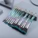 Kingtree 10 PCS Crystal Makeup Brush Set - Premium Synthetic Bristles for Powder, Foundation, Blush, and Eyeshadow - Ideal Beauty Tool for Women - Buy Online on GoSupps.com
