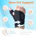 Curecare Reversible Thumb Bandage - Left & Right Support Breathable Orthosis for Arthritis & Tendon Inflammation - Day & Night Use (Black) - Buy Online on GoSupps.com