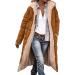 Shop Hanxiulin Oversized Plush Jacket for Women - Warm Lined Fleece Coat Long Hooded Winter Top in Brown - Buy Online on GoSupps.com