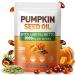 SUOOCH Pumpkin Seed Oil Capsules - Cold Pressed Pure Virgin Oil Essential Fatty Acids and Plant Sterols | 300 Capsules | Supports Hair Urinary Bladder and Prostate Health | Non-GMO