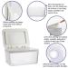 Whiidoom Wipes Dispenser - Refillable Baby Wipe Holder Case - One-Hand Operation, White - Buy Online on GoSupps.com
