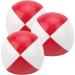 Indoor Smooth Juggling Balls - Tear Resistant Red & White - Ideal for Children's Leisure Activities - Buy Online on GoSupps.com