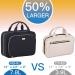 NISHEL Hanging Travel Toiletry Bag | Visible Makeup Organizer & Case for Bathroom Accessories | Black - Buy Online on GoSupps.com