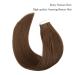 Remy Human Hair Tape Extensions - 20 Pieces 50g Walnut Brown Invisible & Reusable 40cm - Buy Online on GoSupps.com