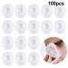 100 Pack Clear Disposable Ear Caps with Waterproof Clear Ear Protection Cap for Showering Dyeing Bathing and Showering