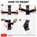 Plantarelief Copper Ankle Bandage - Adjustable Compression Sleeve for Achilles Tendon & Plantar Fasciitis - XL Support for Men & Women - 1 Pair - Buy Online on GoSupps.com