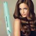 Travel Curling Iron 1 Inch Mini | 2-in-1 Ceramic Wand & Flat Iron | Fast Heat-Up | Travel Size Curler for All Hair Types - Mint Green - Buy Online on GoSupps.com