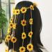 Bohemia Flower Headband - Adjustable Sunflower Hair Wreath for Festivals and Bridal Wear - Buy Online on GoSupps.com