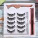 Buy 5 Pair Magnetic Eyelash Set - 3D Reusable Waterproof Soft & Thick - Perfect Makeup Tools for Stunning Eyes - Buy Online on GoSupps.com