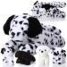 SKYLETY 5 Pieces Dog Stuffed Animal Puppy Stuffed Animal 1 Big Mommy Dog with 4 Mini Baby Cute Soft Plush Dog Stuffed Dog with Puppies for Birthday Children's Party (Dalmatians)