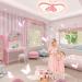 Luolong Butterfly LED Ceiling Lamp for Kids - Dimmable Acrylic Light for Girls' Bedrooms - 72cm Creative Design - Buy Online on GoSupps.com