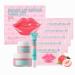 Peach Lip Balm Set - Lip Masks with Peach Extract - Lip Scrub Lip Scrub Bubble Lip Balm and Lip Mask - Lip Care for Women - Lip Repair Care Set as Gift Set on The Festival