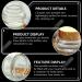 POPETPOP Lotion Travel Container Small Glass Containers 5.1X5.1X4CM Transparent Golden 1 - Buy Online on GoSupps.com