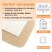 Carbou Silicone Foam Dressing 3x3 with Adhesive Border - Waterproof Wound Care Bandage 10 Pack - High Absorbency Wound Pad - Silicone Foam Bandage for Wound Care - Buy Online on GoSupps.com