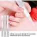 Transparent Twist - Nail Oil Transparent Twist Empty Cuticle Oil and Nail Polish with Brush for Liquid Foundation Nail Polish With Brush Head + Large Silicone Head + Tongue Hea - Buy Online on GoSupps.com