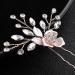 Rose Gold Floral Wedding Hair Comb Set with Crystal Accents - Perfect Bridal Hair Accessories - Buy Online on GoSupps.com