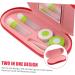 Buy JECOMPRIS Double-Lodged Glasses Case - Practical Contact Lens Holder with Tweezers Mirror and Solution | Stylish Red Design for Household Use - Shop Internationally! - Buy Online on GoSupps.com