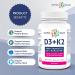 Optimal Bone & Teeth Support D3 + K2 180 Softgels - Optimal Absorption with Organic Coconut Oil Base MK7 K2 Vitamin for Bone & Heart Health Inspiring Wellness with D3K2 Vitamins 3rd Party Tested - Formulated & Made in Canada - Buy Online on GoSupps.com