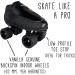 VNLA Junior Stealth Jam Skates - Indoor Unisex Roller Skates Men 13 / Women 14 - Buy Online on GoSupps.com