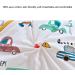 Chilsuessy Baby Sleeping Bag with Detachable Sleeves - 3.5 Tog, 100% Cotton, City Car Design - For Infant Toddler (2-4 Years) - Buy Online on GoSupps.com