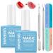 2 Pieces 15ml Gel Nail Polish Remove Gel Nail Polish Remover For Nail Art with 2 Gel Polish Scraper & 1 Nail File Easily & Quickly Remove Nail Polish Peel off in 3-5 minutes