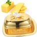 SHOWERORO Kitchen Cheese Holder Butter Lid Covered Dessert Style Reusable Fruit Serving Snacks Tray Cheese Kitchen Dish Container 19.20X14.00X8.50CM - Buy Online on GoSupps.com