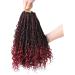 Box Braids Curly Ends Box Braid Crochet Hair Prelooped Synthetic Crochet Braids (14inch T118) - Buy Online on GoSupps.com