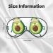 Sleep Mask Eye for Men & Women - Reusable Soft Blackout Eye Mask for Better Sleep Travel Camping & Unique Avocado Gift - Buy Online on GoSupps.com